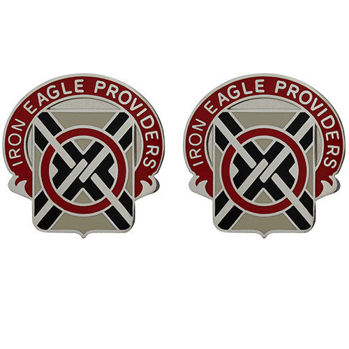 404th Support Battalion Unit Crest (Iron Eagle Providers) - Sold in Pairs