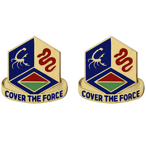 460th Chemical Brigade Unit Crest (Cover the Force) - Sold in Pairs