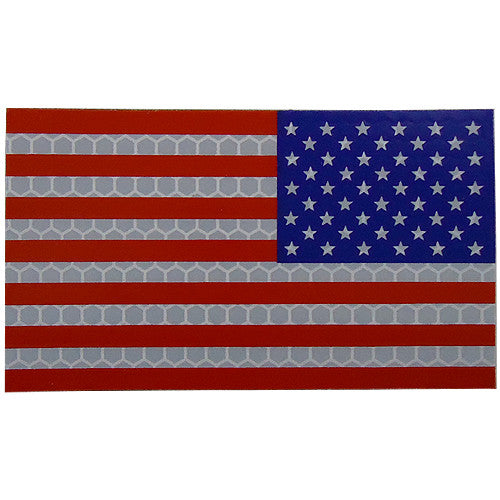 US AMERICAN FLAG PATCH REVERSE STARS STRIPES PATRIOTIC RED WHITE BLUE 