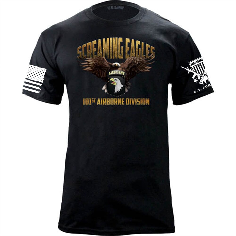 101st Airborne Screaming Eagles Graphic T-Shirt Shirts 26.886