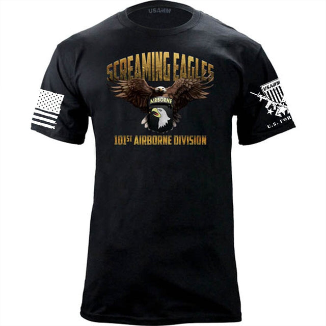 101st Airborne Screaming Eagles Graphic T-Shirt Shirts 26.886