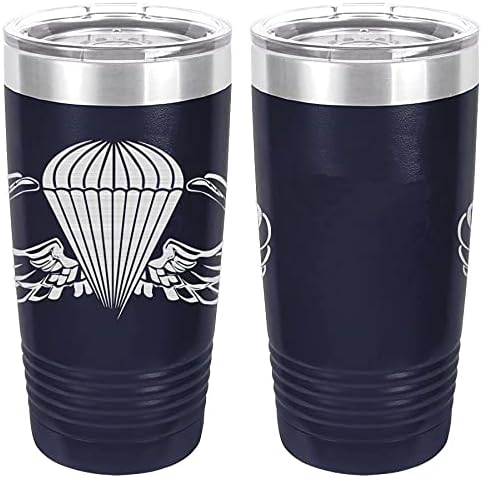 Navy Basic Parachutist Badge Laser Engraved 20oz Tumbler