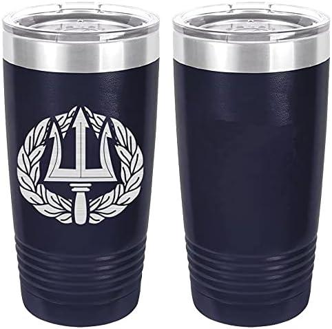 Navy Command Ashore Project Manage Badge Laser Engraved 20oz Tumbler