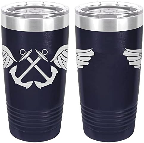 Navy Aviation Boatswain Badge Laser Engraved 20oz Tumbler