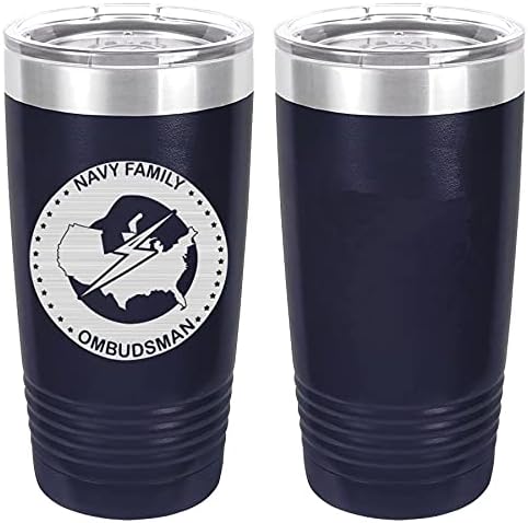 Navy Ombudsman Badge Laser Engraved 20oz Tumbler