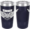 Navy Combat Aircrew Badge Laser Engraved 20oz Tumbler