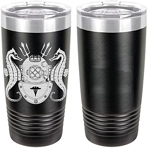 Navy Diver Medical Badge Laser Engraved 20oz Tumbler