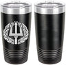 Navy Command Ashore Project Manage Badge Laser Engraved 20oz Tumbler