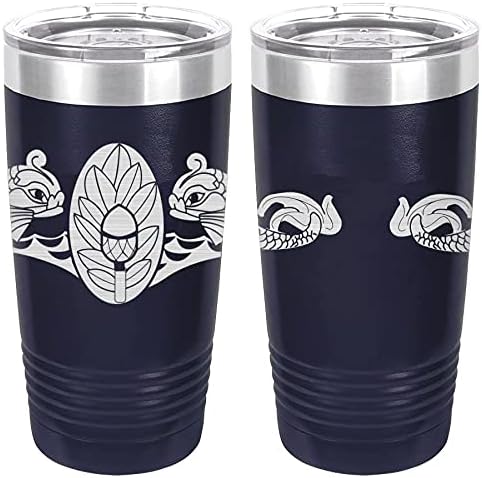 Navy Submarine Medical Badge Laser Engraved 20oz Tumbler