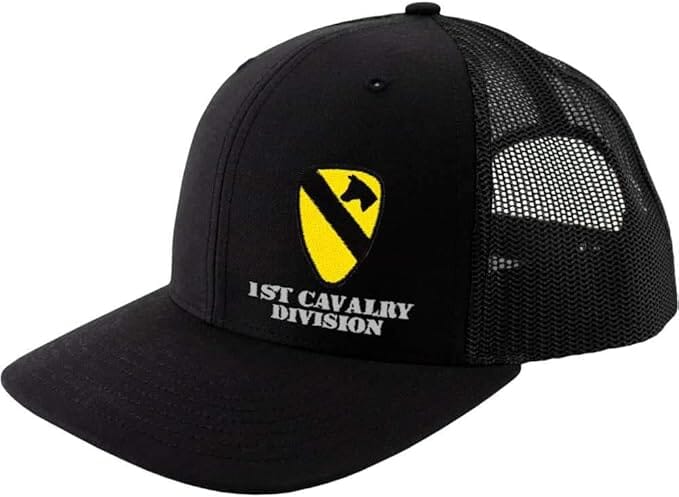 1st Cavalry Division Snapback Trucker Cap - Multicam Hats and Caps Hat.0676