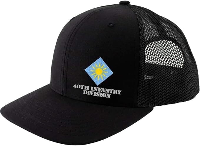 40th Infantry Division Snapback Trucker Cap - Multicam Hats and Caps Hat.0663