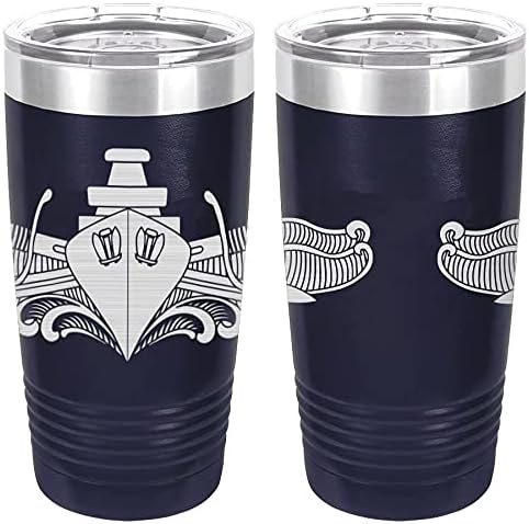 Navy Surface Warfare (Officer) Badge Laser Engraved 20oz Tumbler