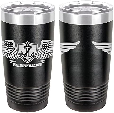 Navy Aviation Warfare Specialist Badge Laser Engraved 20oz Tumbler