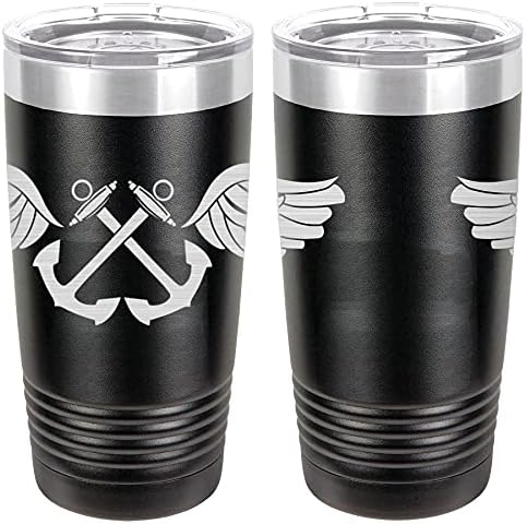 Navy Aviation Boatswain Badge Laser Engraved 20oz Tumbler