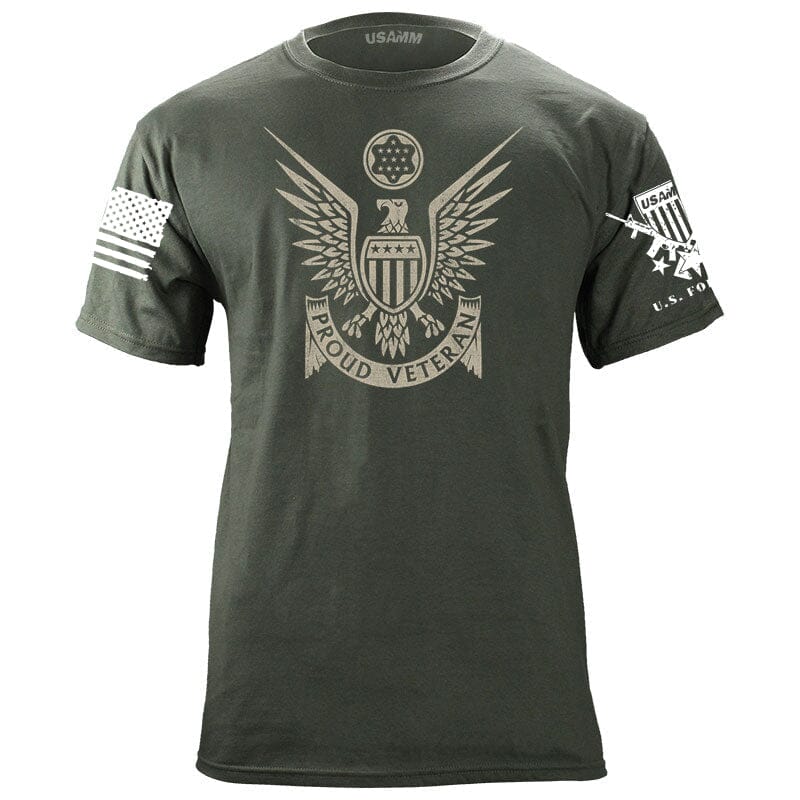 Proud Veteran Stylized Eagle T-Shirt Shirts 55.901.MG