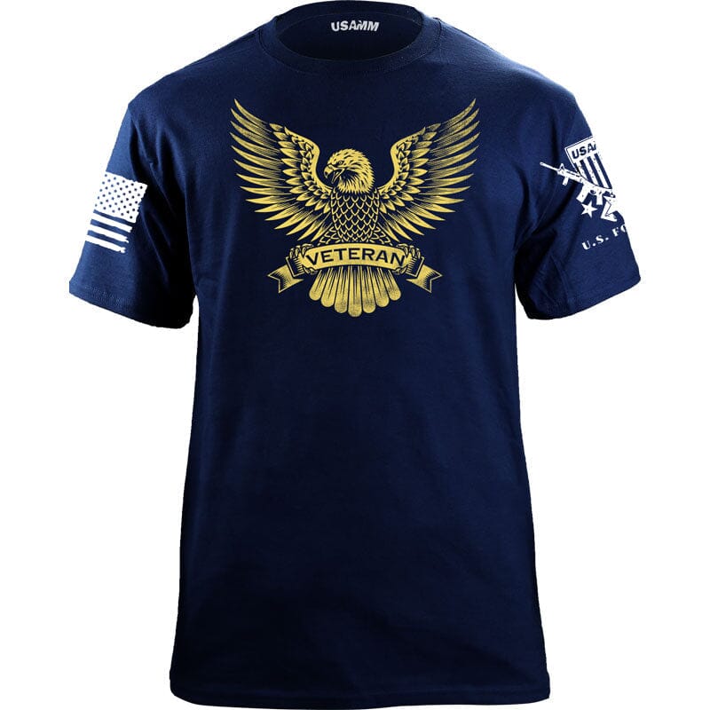 Veteran Eagle Vegas Gold Tshirt Shirts 56.856 Veteran Eagle Vegas Gold NV