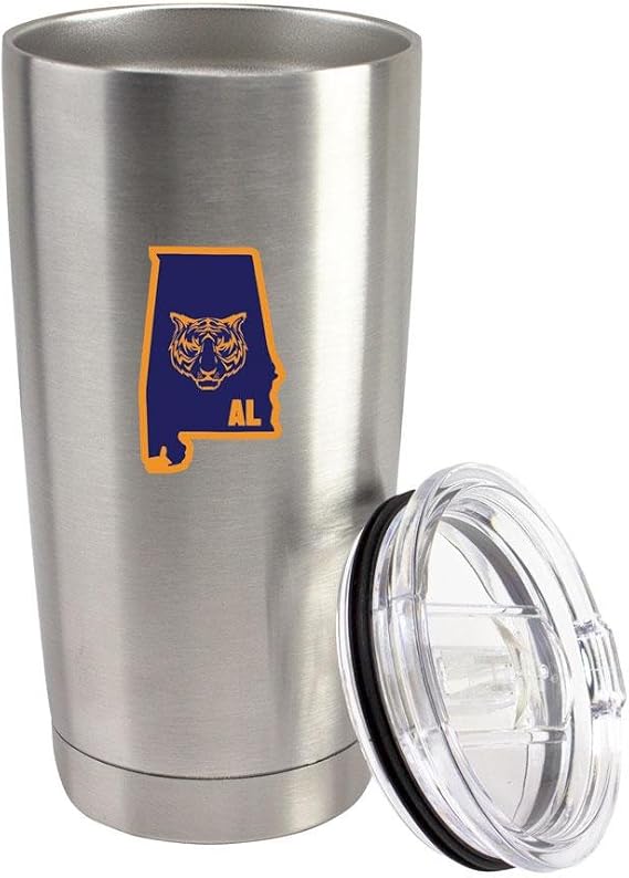 Original I Tiger Alabama 20 oz Vacuum Sealed 18/8 Stainless Steel Tumbler