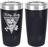 Feeling Lucky Dinosaur Laser Engraved 20oz Tumbler