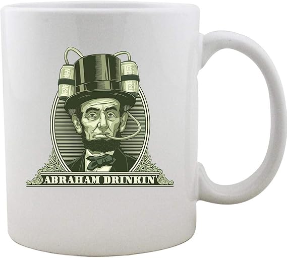 Abraham Drinking Coffee Mug