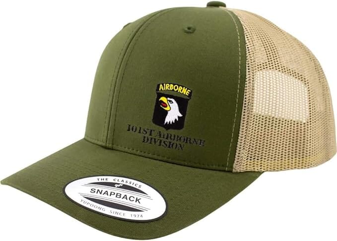 101st Airborne Division Snapback Trucker Cap - Multicam Hats and Caps Hat.0679