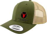 34th Infantry Division Snapback Trucker Cap - Multicam Hats and Caps Hat.0683