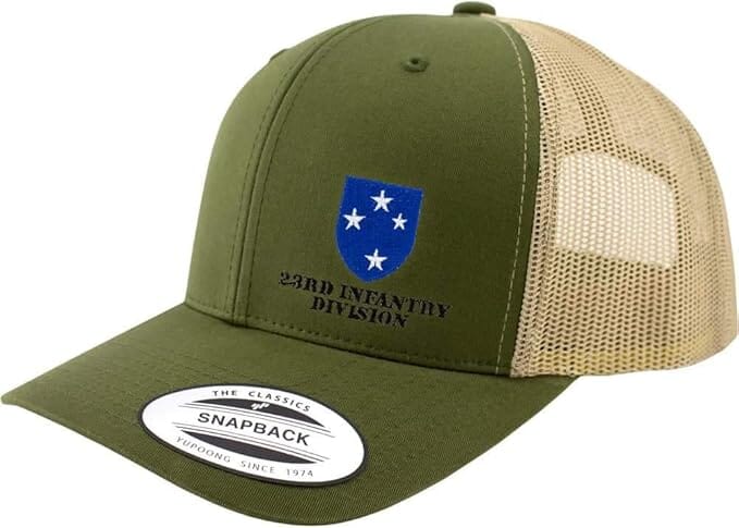 23rd Infantry Division Snapback Trucker Cap - Multicam Hats and Caps Hat.0686