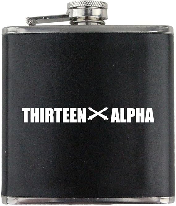 Army Field Artillery MOS 13A Veteran Leather Wrapped 6oz. Flask