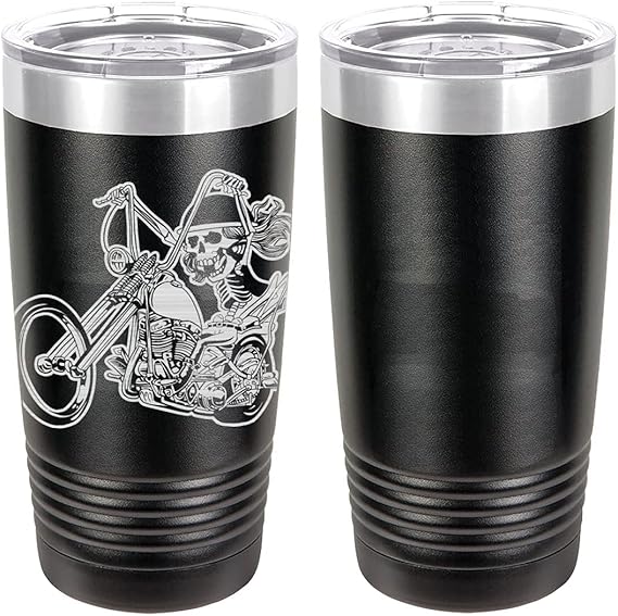 Bad To The Bone Laser Engraved 20oz Tumbler