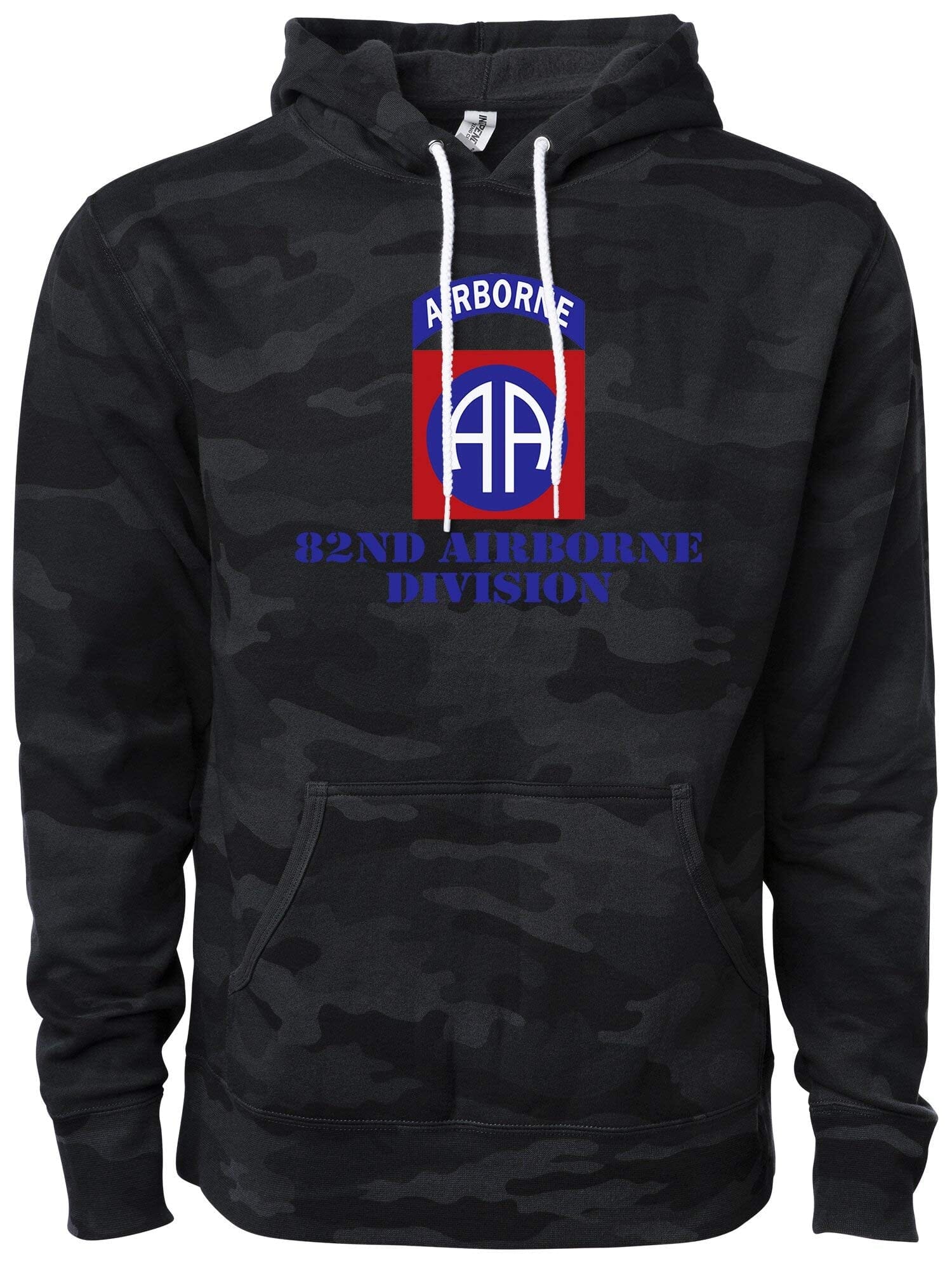 USAMM Army 82nd Airborne Full Color Pullover Hoodie in Green Medium