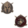 USMC Spartan Blood Brothers Coin Challenge Coins 