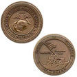 1-1/2" USMC Honor Courage Commitment W/Sleeve Coin Challenge Coins 