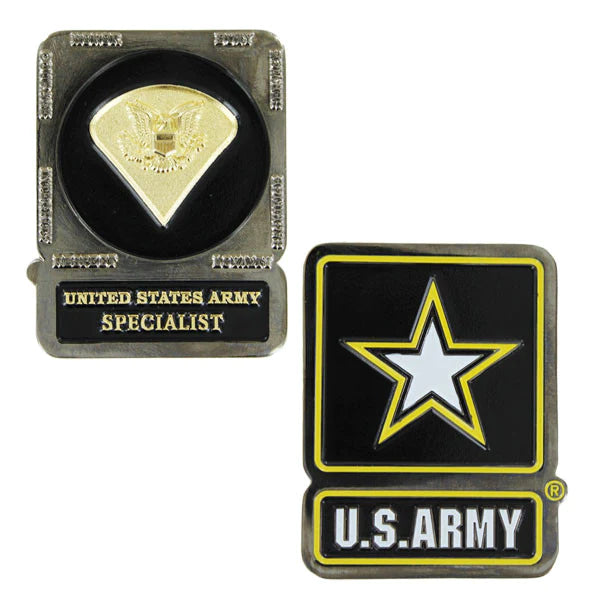 Army Specialist W/Sleeve Coin Challenge Coins 