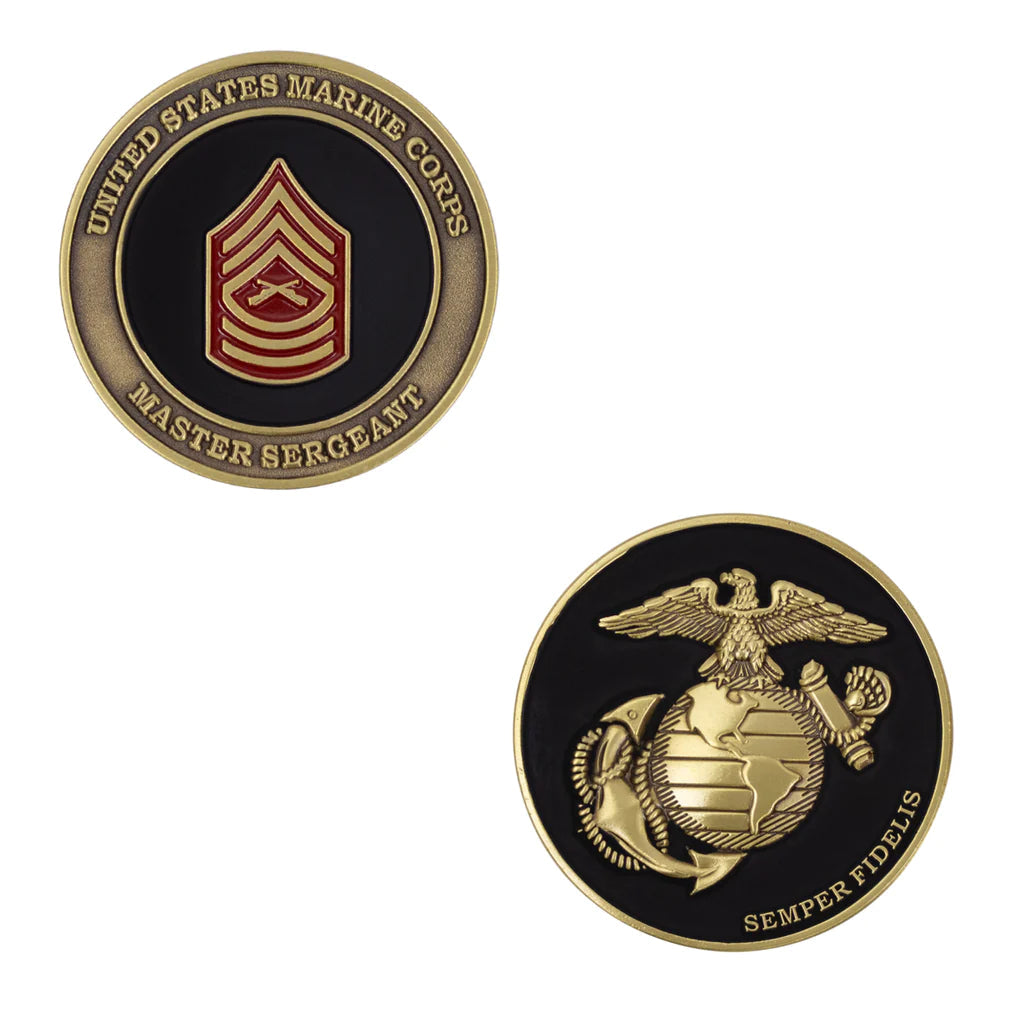 1.75" USMC Rank MST Sergeant (New) Coin Challenge Coins 