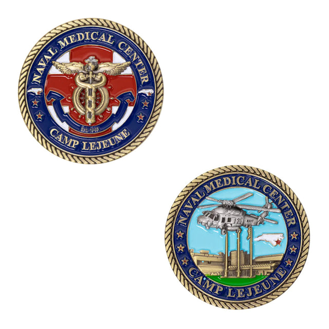 1 3/4" Naval Medical Center Camp Lejeune Coin Challenge Coins 