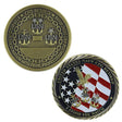 1 3/4" Antique Navy Retired Chief Coin Challenge Coins 