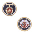 2" MC Install CMD West MCB Camp Pendleton W/Sleeve Coin Challenge Coins 