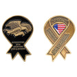 2 1/4 Inch Yellow Ribbon Support Our Troops Coin Challenge Coins 