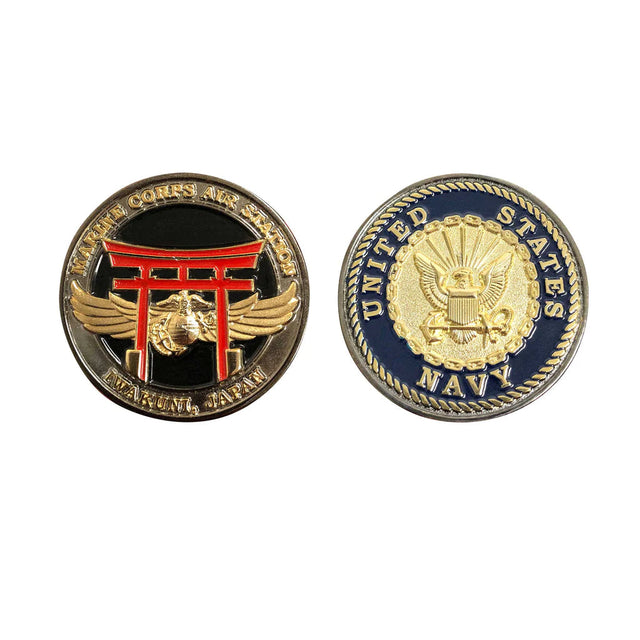 1.75" Iwakuni Base Navy Reverse Side Coin Challenge Coins 