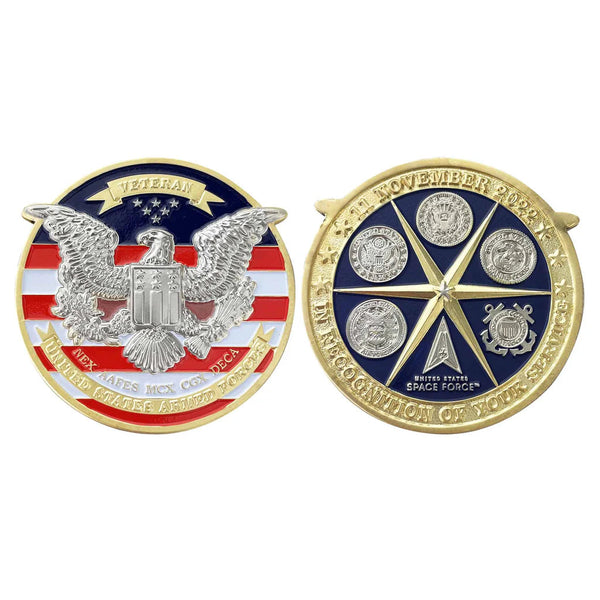 2 Inch US Veteran 2022 Coin | USAMM