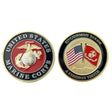 2" USMC Uncommon Valor A Common Virtue Coin Challenge Coins 