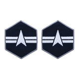 Space Force Embroidered Chevron Enlisted Rank - Large Size Rank 86094