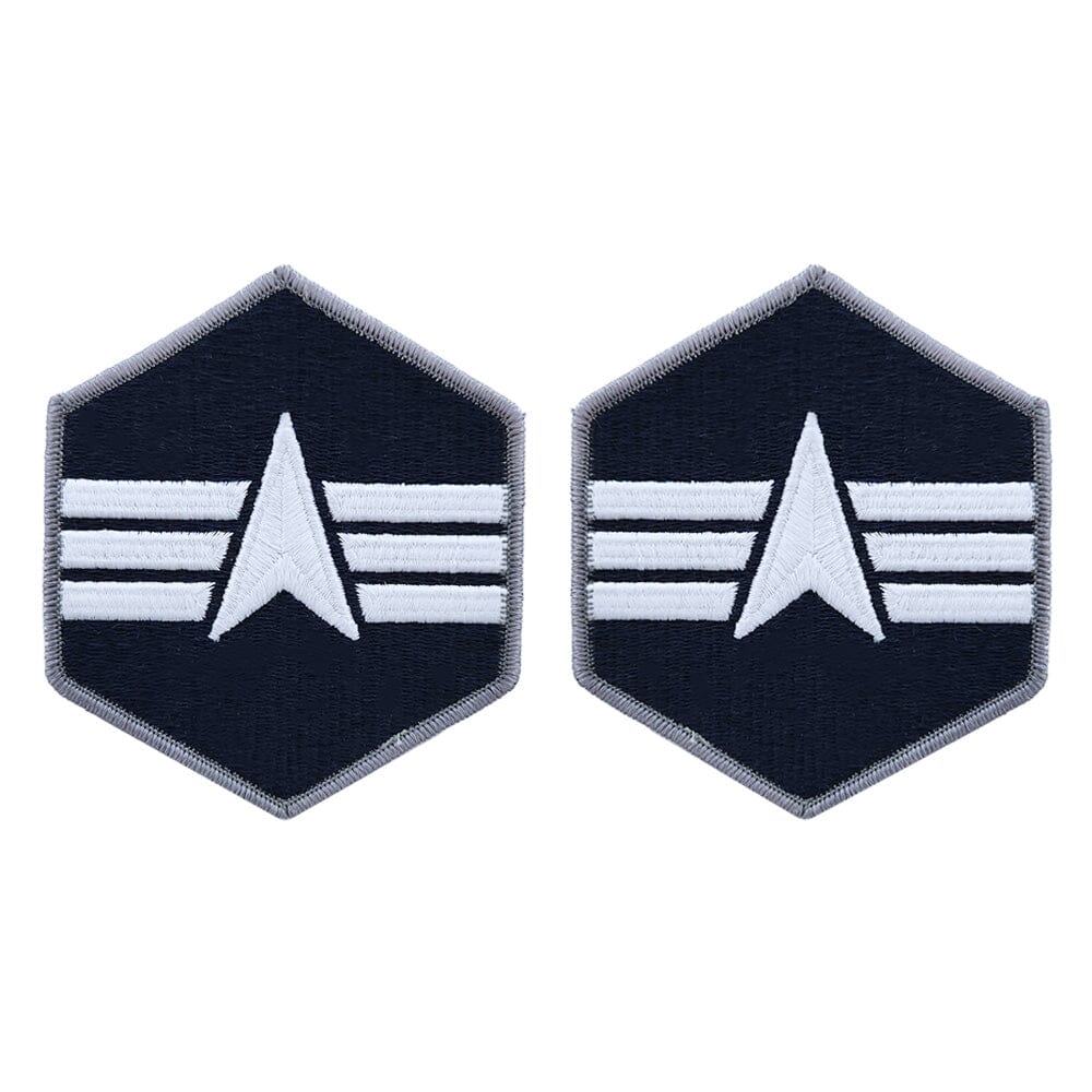 Space Force Embroidered Chevron Enlisted Rank - Large Size Rank 86095