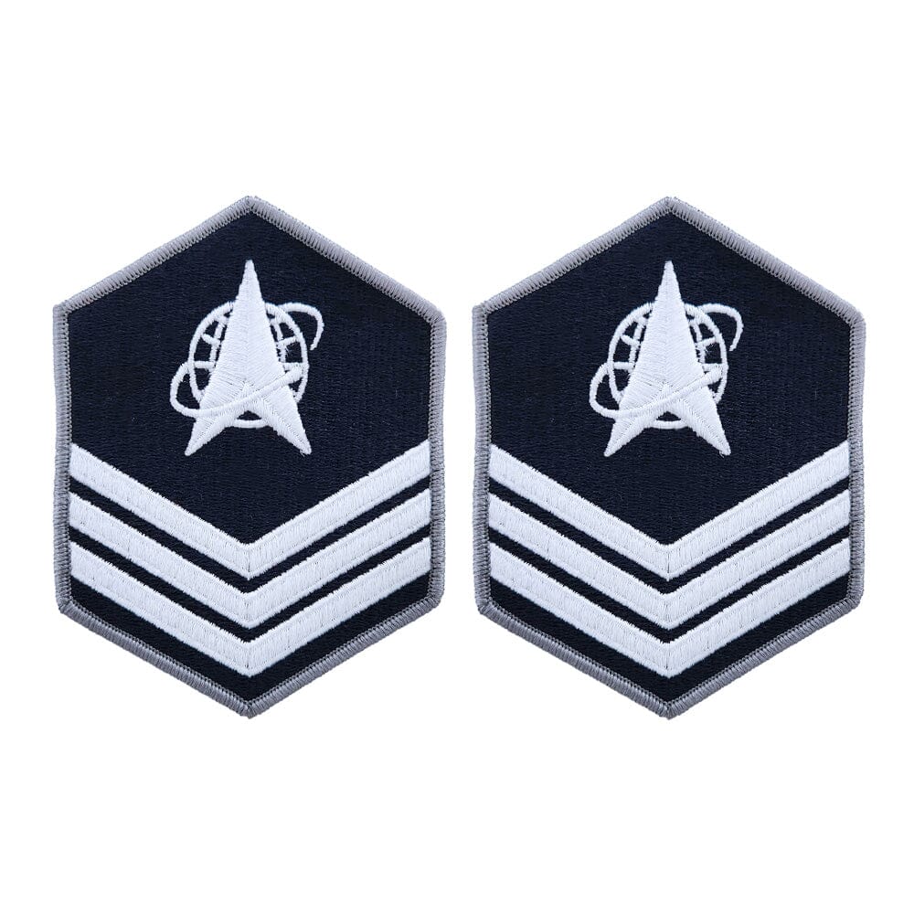 Space Force Embroidered Chevron Enlisted Rank - Large Size Rank 86096