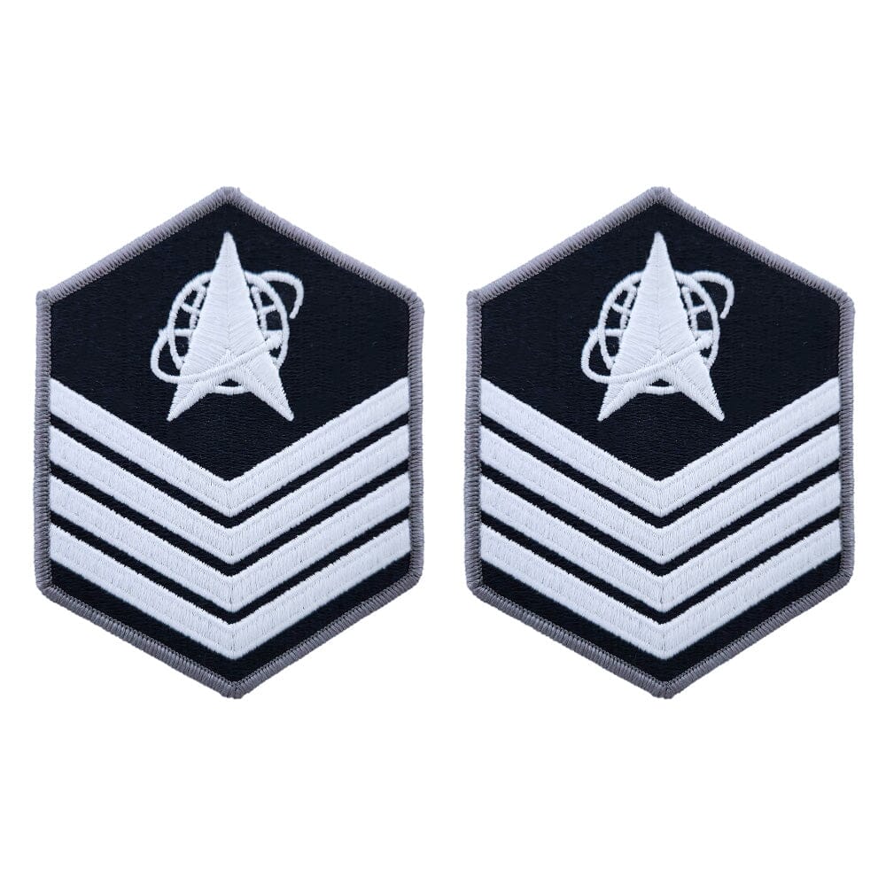 Space Force Embroidered Chevron Enlisted Rank - Large Size Rank 86097