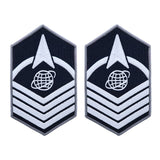 Space Force Embroidered Chevron Enlisted Rank - Large Size Rank 86098