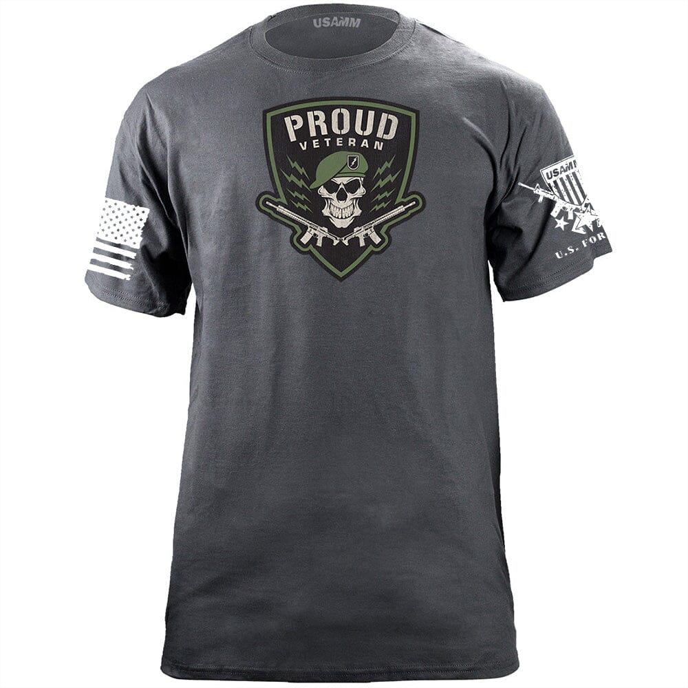 Proud Veteran Graphic T-shirt Shirts 56.411.grey