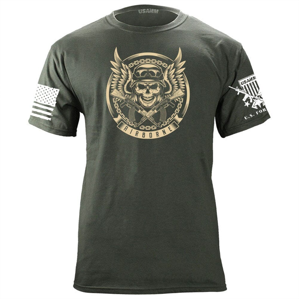 Airborne Chains Skull T-Shirt Shirts 56.086.MG