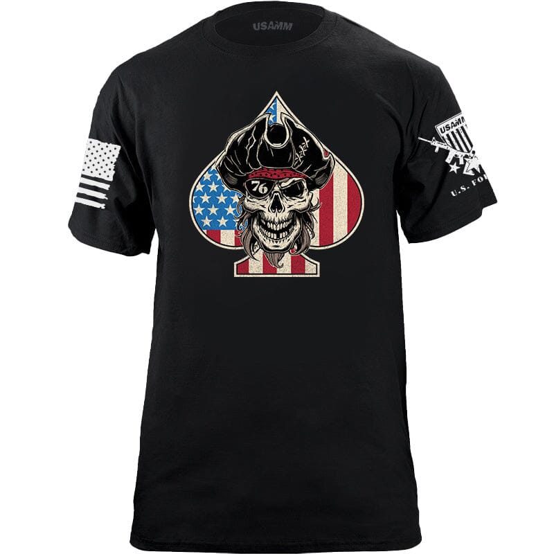 Pirate Spade USA Flag T-Shirt Shirts YFS.3.048.1.BKT.1