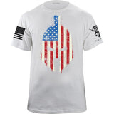 Spartan Distressed US Flag T-shirt Shirts YFS.3.004.1.WTT.1