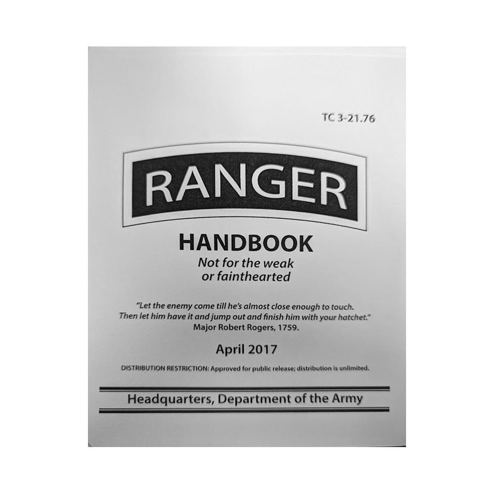 2017 Army Ranger Handbook Field Manuals and Stationery 